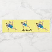 男性体操選手 ペットボトルラベル (シングルラベル)