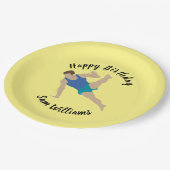 男性体操選手 ペーパープレート (アングル)