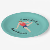 男性体操選手 ペーパープレート (アングル)