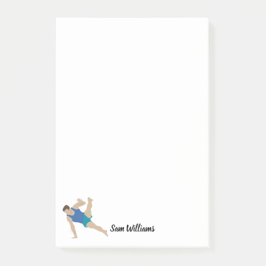 男性体操選手 ポストイット (正面)