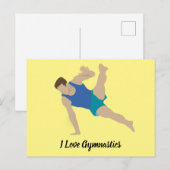 男性体操選手 ポストカード (正面/裏面)