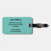 男性体操選手 ラゲッジタグ (裏面横)