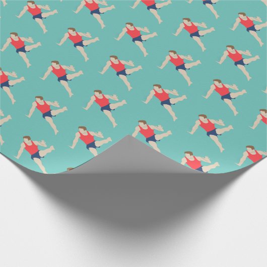 男性体操選手 ラッピングペーパー (角)
