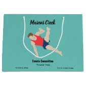 男性体操選手 ラージペーパーバッグ (正面)