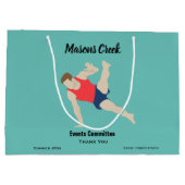 男性体操選手 ラージペーパーバッグ (裏面)