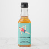 男性体操選手 リキュールボトルラベル (正面)