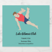 男性体操選手 リキュールボトルラベル (シングルラベル)