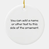 男性体操選手(リングや輪) セラミックオーナメント (裏面)