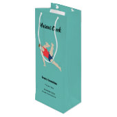 男性体操選手 ワインギフトバッグ (裏面アングル)