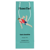 男性体操選手 ワインギフトバッグ (裏面)