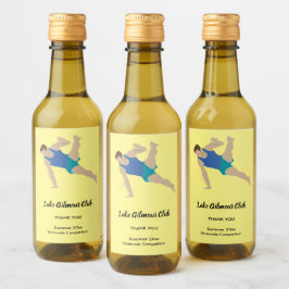 男性体操選手 ワインラベル