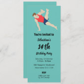 男性体操選手 招待状 (正面/裏面)