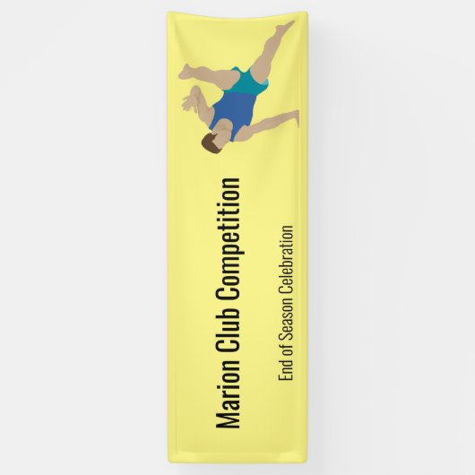 男性体操選手 横断幕 (縦)