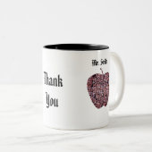 男性先生感謝年度末お礼 ツートーンマグカップ (正面右)