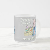 男性先生 フロストグラスマグカップ (正面右)