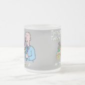 男性先生 フロストグラスマグカップ (中央)