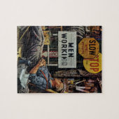 男性勤務中 ジグソーパズル (横)