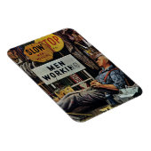 男性勤務中 マグネット (右側)