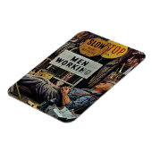 男性勤務中 マグネット (左側)