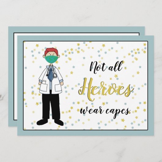 男性医師に感謝 (正面/裏面)