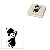 男性卒業生 ゴムスタンプ ラバースタンプ (押印)