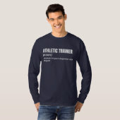 男性向けおもしろアスレティックトレーナー定義Tシャツ Tシャツ (正面フル)