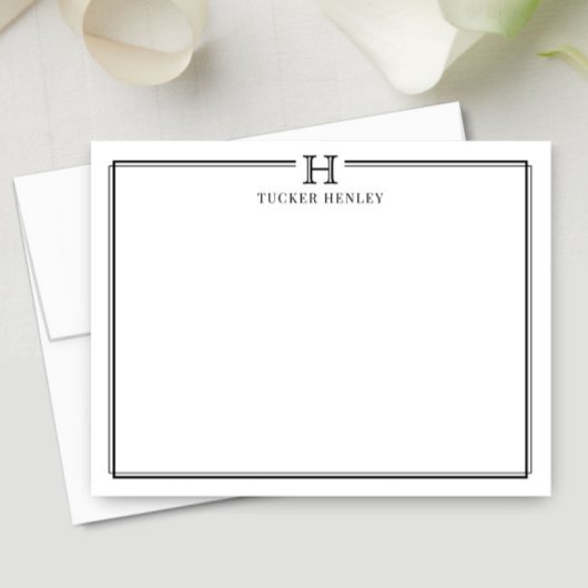 男性向けのギフト オフィスステーショナリー ブラック ホワイト ノートカード