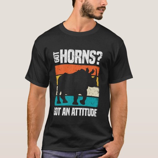 男性向けのサイの態度の面白いサイのデザイン Tシャツ (正面)