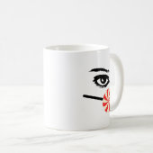 男性向けのユーモラスなアイキャンディーマグカップ コーヒーマグカップ (正面右)
