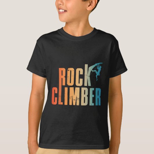 男性向けのロッククライミングおもしろボルダリング愛好家 Tシャツ (正面)