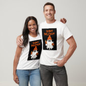 男性向けの快適なハロウィーンの基本的な黒Tシャツ Tシャツ (ユニセックス)
