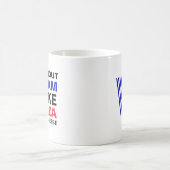 男性向けの面白いコーヒーマグ | 名前とモノグラムマグ コーヒーマグカップ (中央)