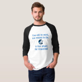 男性向けの面白い退職Tシャツ、長袖シャツ Tシャツ (正面フル)