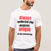 男性向けの面白いTシャツ Tシャツ (正面)