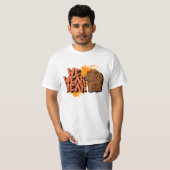 男性向けクマデザインTシャツ - Bear Design Tシャツ (正面フル)