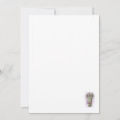 男性向けスコットランド風チェック柄の招待状テンプレート 招待状 (裏面)