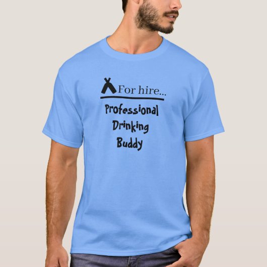 男性向けユ面白ビールTシャツ Tシャツ (正面)