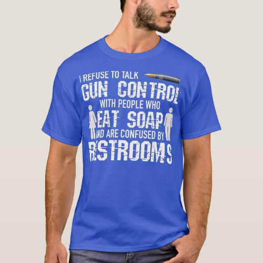 男性向け第2修正条項Tシャツ 銃の権利Tシャツ 銃支持 Tシャツ (正面)
