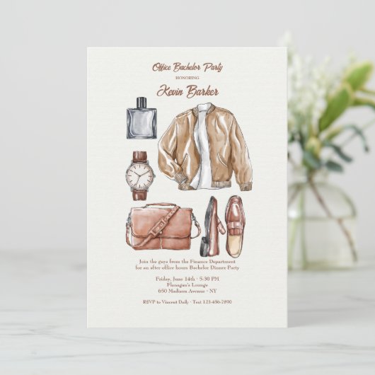 男性向け衣類 招待状 (スタンド正面)