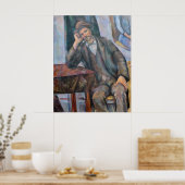 男性喫煙aパイプ – Paulセザンヌ- c1893 ポスター (キッチン)