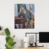 男性喫煙aパイプ – Paulセザンヌ- c1893 ポスター (ホームオフィス)