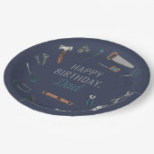 男性図解入りの、写真付きの/パパ用ツールデザイン ペーパープレート (アングル)