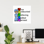 男性外科用ナースアクロニムカスタマイズポスターそれ! ポスター (ホームオフィス)