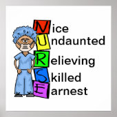 男性外科用ナースアクロニムカスタマイズポスターそれ! ポスター (正面)