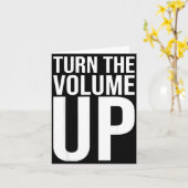 男性女性のための音量を上げる カード (黄色い花)