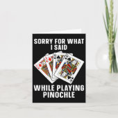 男性女性子供用ピノクル遊戯トランプ最高のアート カード (正面)