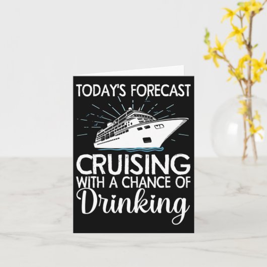 男性女性家族向けクルーズバケーションのおすすめ カード (黄色い花)