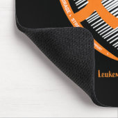 男性女性父I衣服オレンジ私のパパ白血病 マウスパッド (コーナー)