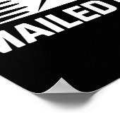 男性女性用スーパーマンオフィス郵便労働者アート ポスター (角)