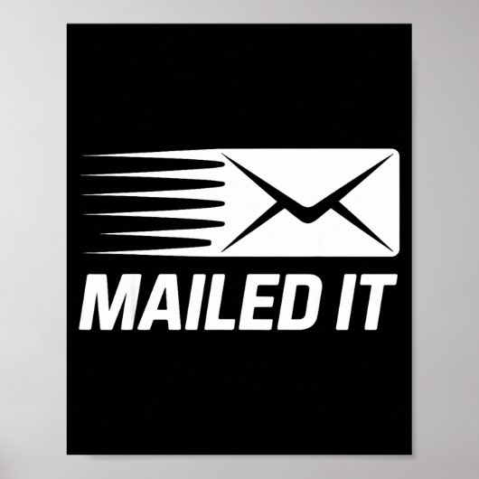 男性女性用スーパーマンオフィス郵便労働者アート ポスター (正面)